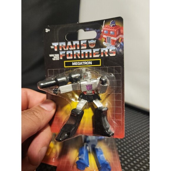 Transformer JustPlay Hasbro Mini G1 Figures Set Megatron Optimus Prime Bumblebee - Picture 7 of 9